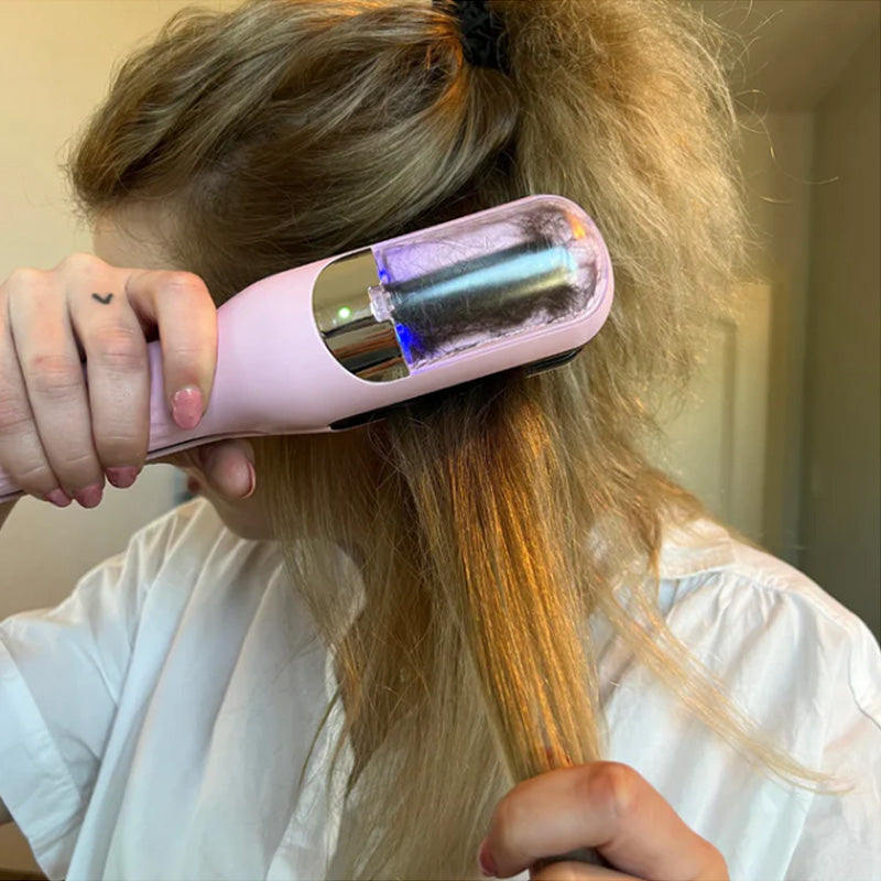 "Multifunktionales 2-in-1 Gerät für Haarglättung und Locken, stilvolles Design, perfekt für vielseitige Frauenfrisuren."