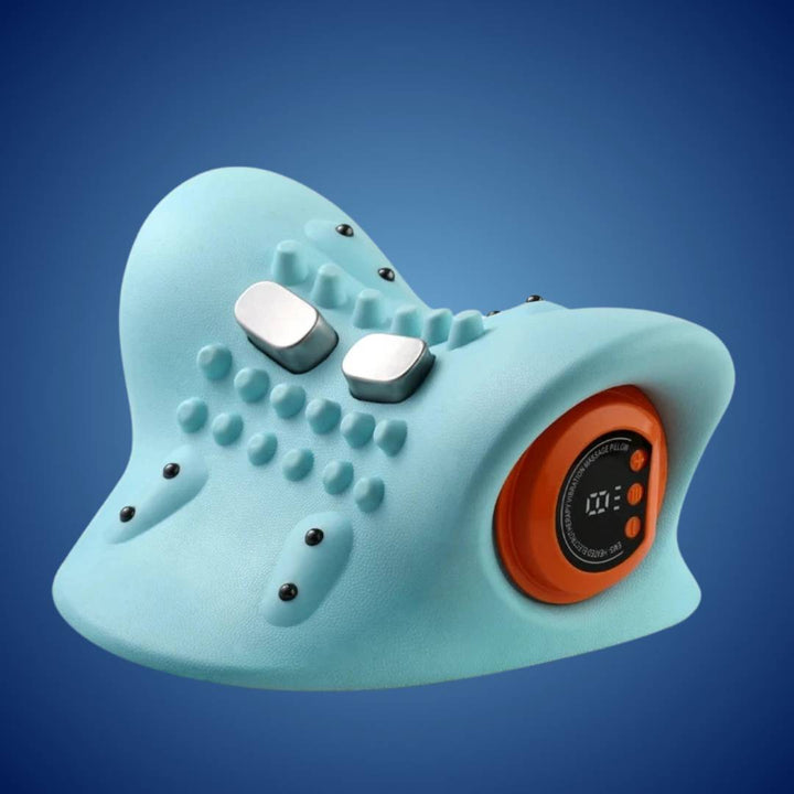 "NackenEase EMS Massagegerät: tragbares, leichtes Gerät mit Wärmetherapie für Nackenschmerzen und Muskelentspannung"