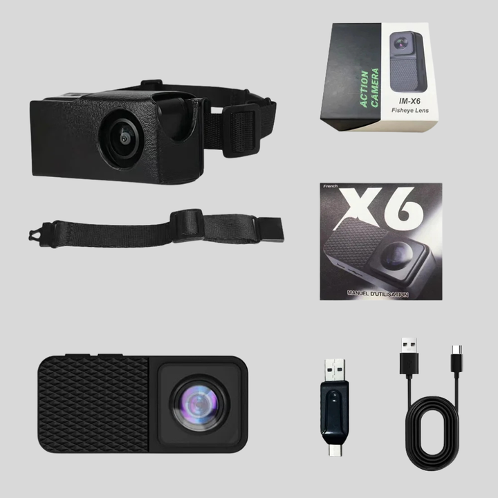 Unisex pet camera for collar, HD video recorder with wide-angle lens, perfect for dog and cat adventures