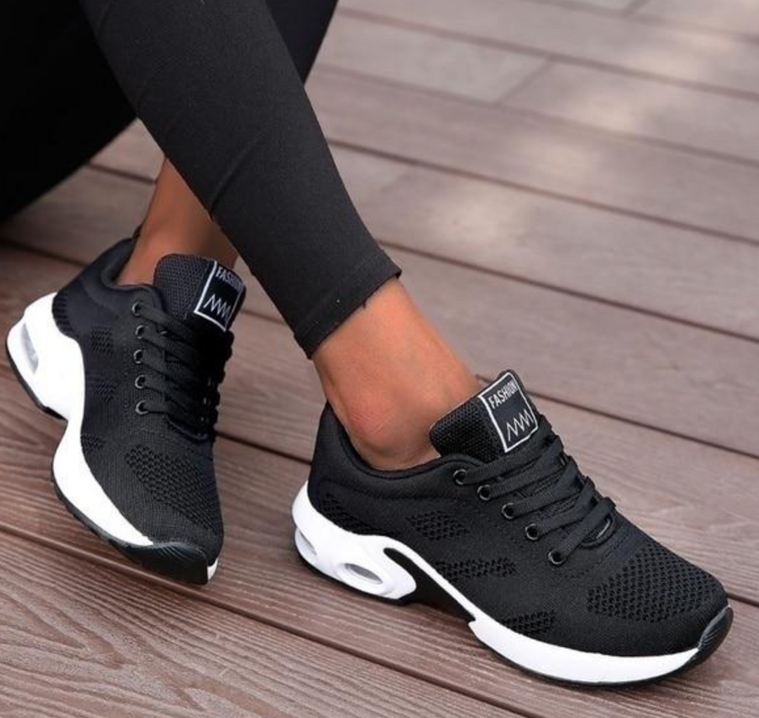 Orthopädische Damen Sneaker, Sport-Laufschuhe, Air-Cushion-Sohle, atmungsaktives Mesh, ideal für Laufen und Fitness.