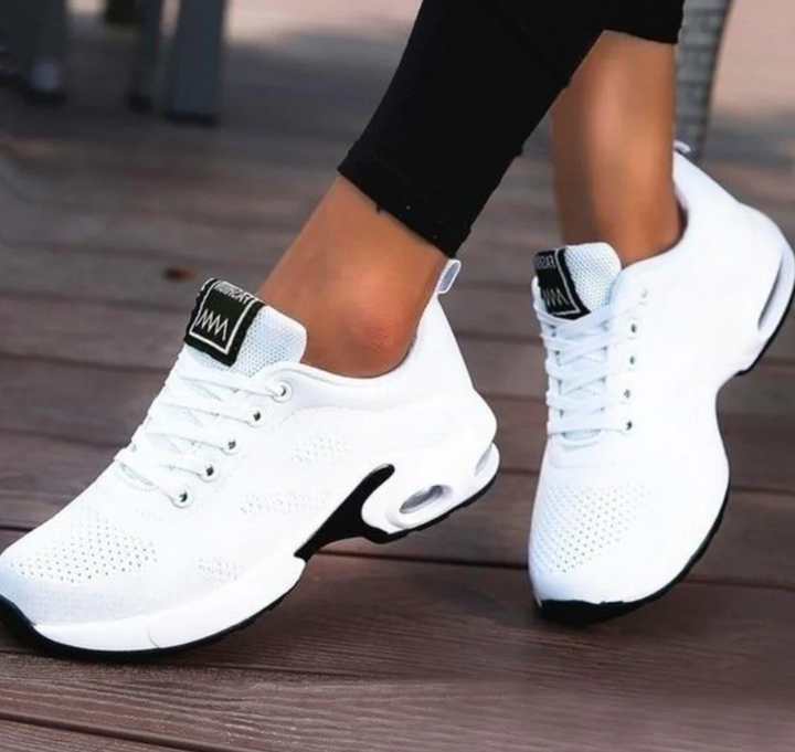 Orthopädische Damen Sneaker, Sport-Laufschuhe, Air-Cushion-Sohle, atmungsaktives Mesh, ideal für Laufen und Fitness.
