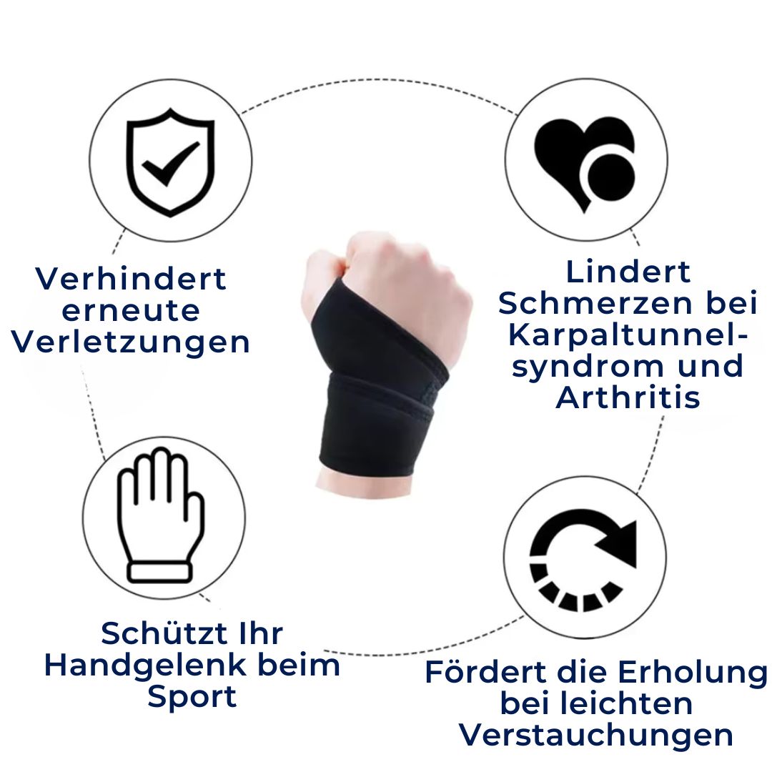 Orthopädische Handgelenkstütze mit verstellbarer Stahlschiene, bietet Stabilität und Schmerzlinderung bei Karpaltunnelsyndrom