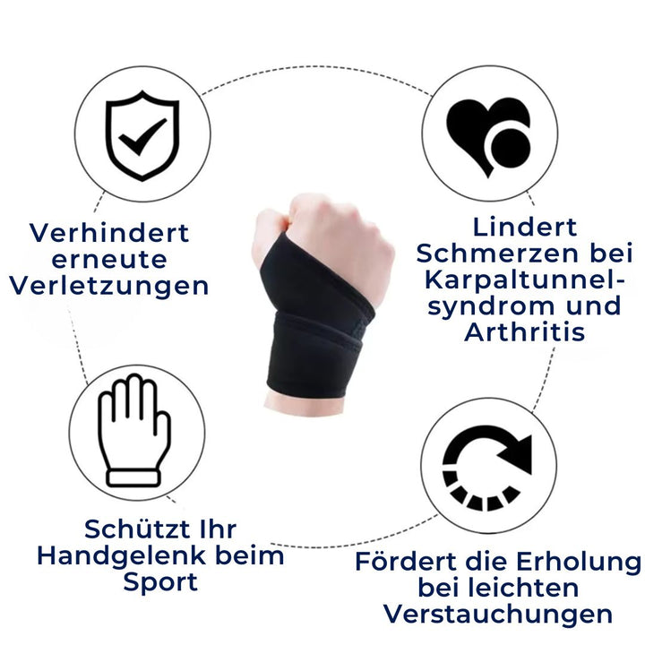 Orthopädische Handgelenkstütze mit verstellbarer Stahlschiene, bietet Stabilität und Schmerzlinderung bei Karpaltunnelsyndrom