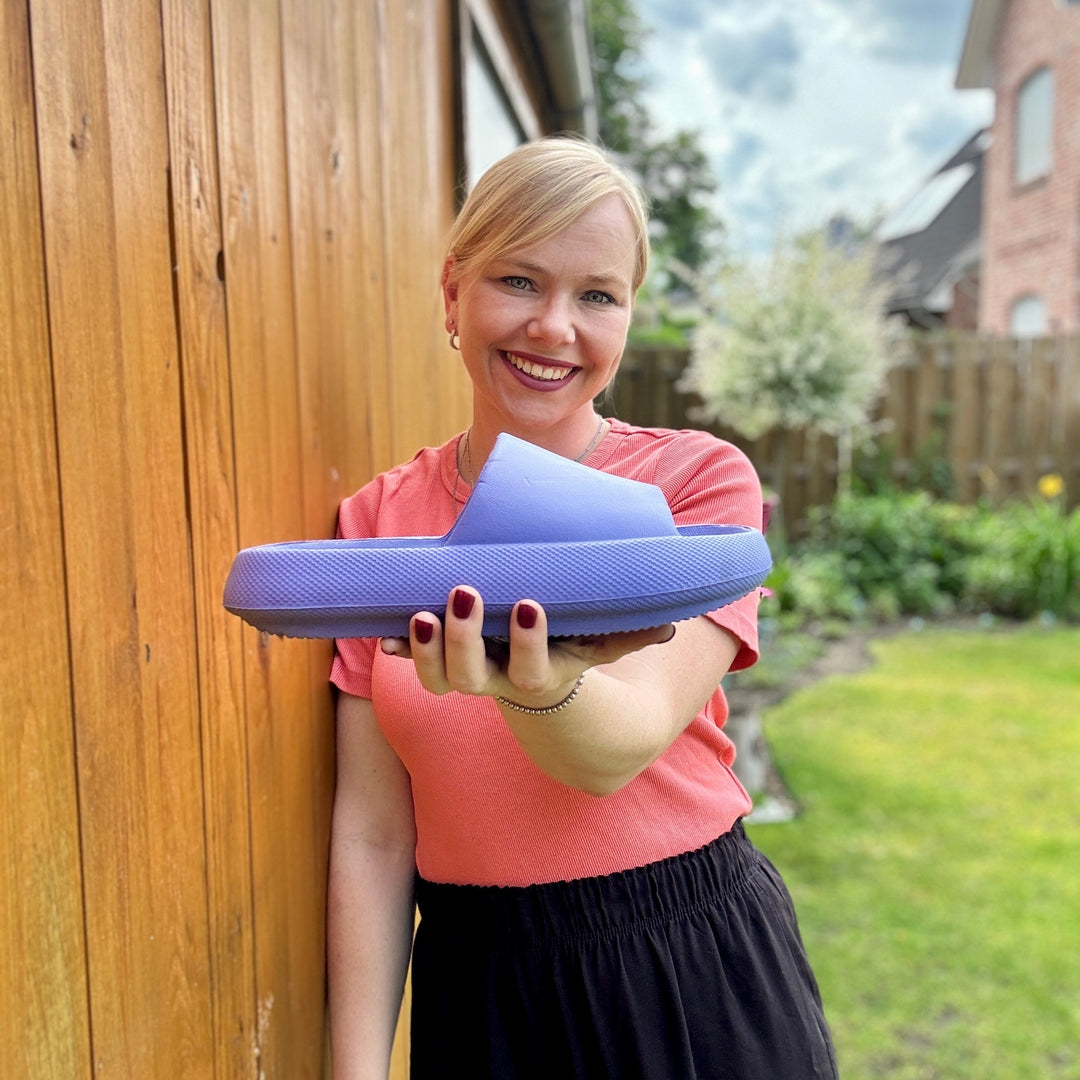 "Orthopädische Hausschuhe mit EVA-Polsterung, rutschfester Sohle, in Gelb, Grün, Orange, Rosa, Schwarz für maximalen Komfort.