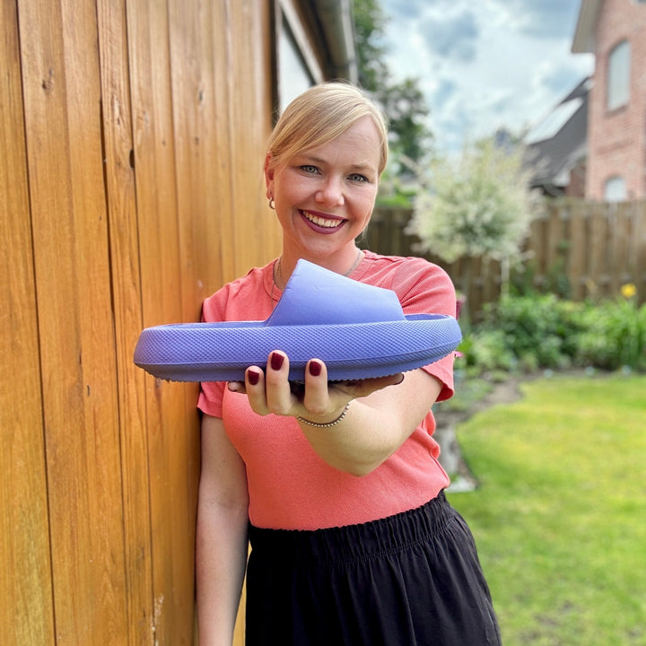 "Orthopädische Hausschuhe mit EVA-Polsterung, rutschfester Sohle, in Gelb, Grün, Orange, Rosa, Schwarz für maximalen Komfort.