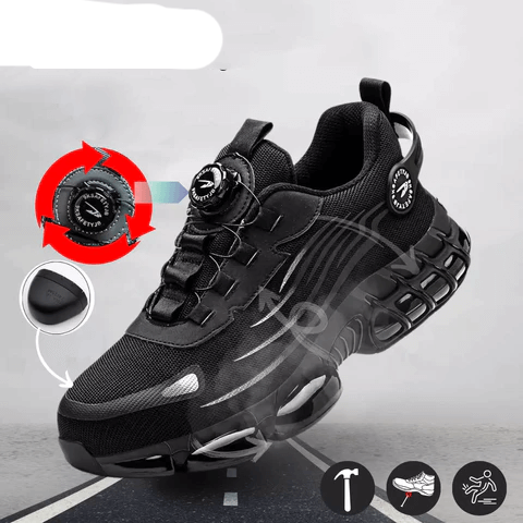 "Orthopädische Herrensicherheitsschuhe mit Kevlar-Sohle, grau, rutschfest, komfortabel für Arbeitsumgebung"