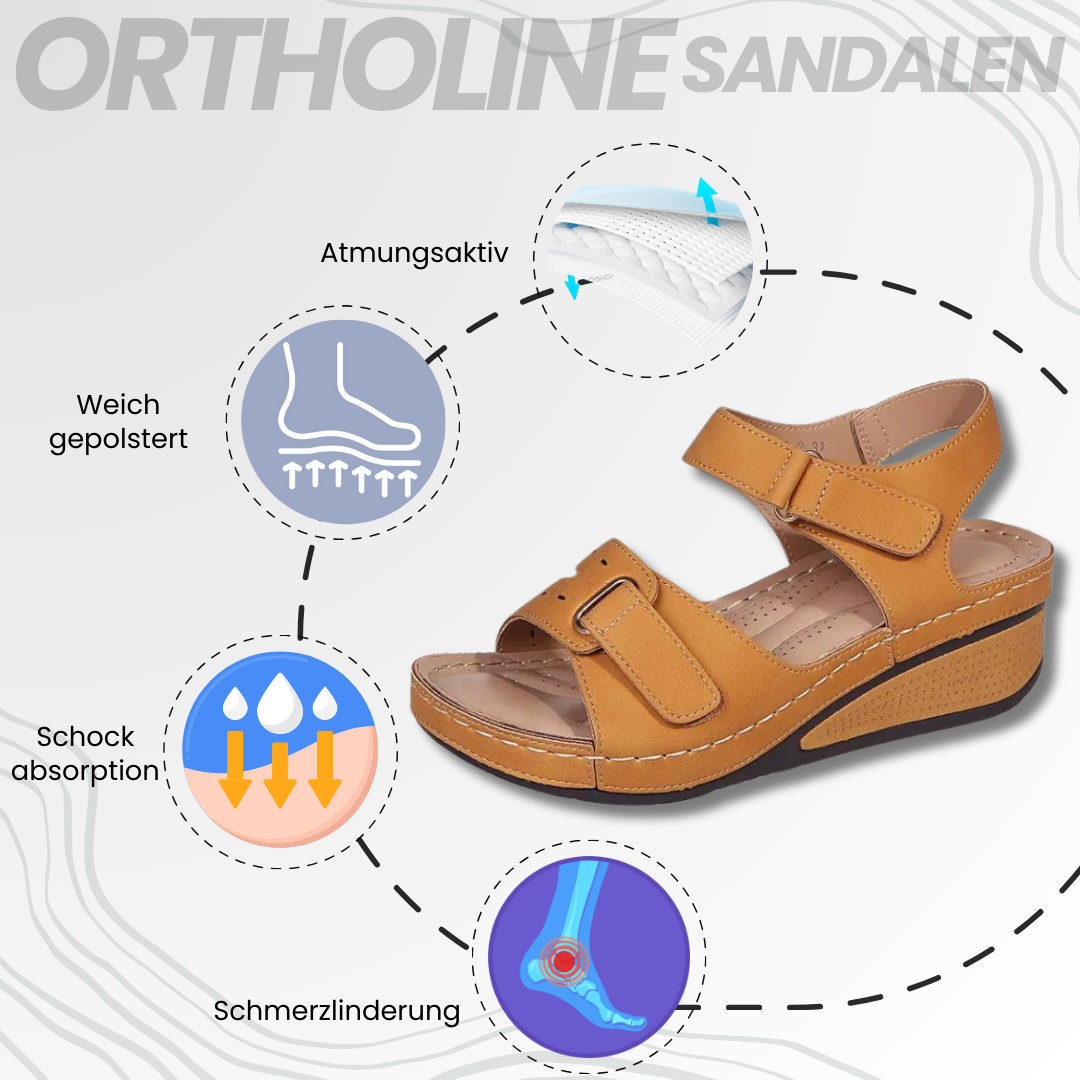 "Orthopädische Sandalen für Damen, rutschfest, bequem, in Beige, Khaki-Orange, Rot, Schwarz, Größen 36-43."