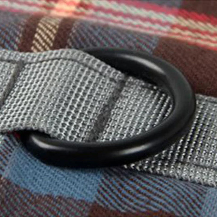 Orthopädischer Hundegurt, ergonomisch, bietet Unterstützung und Stabilität für Hunde-Hinterbeine, Detailaufnahme.