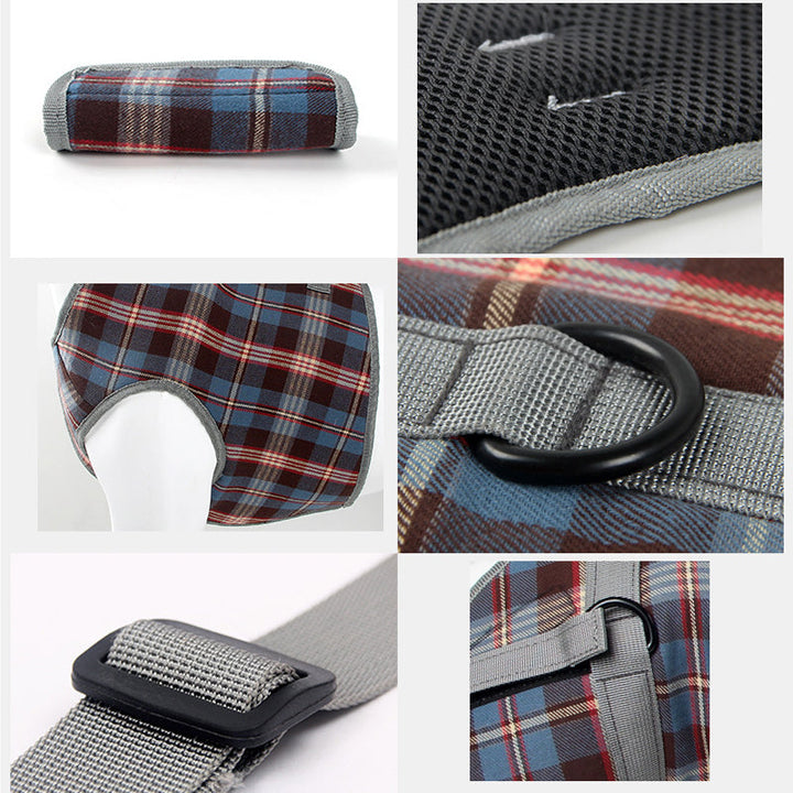 Orthopädischer Hundegurt, ergonomisch, bietet Unterstützung und Stabilität für Hunde-Hinterbeine, Detailaufnahme.