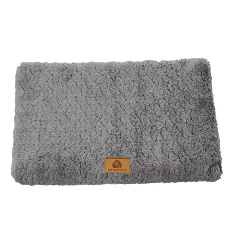 "Orthopädisches Hundebett, flauschige Haustiermatte mit plüschiger Oberfläche zur Unterstützung älterer Hunde und Katzen"