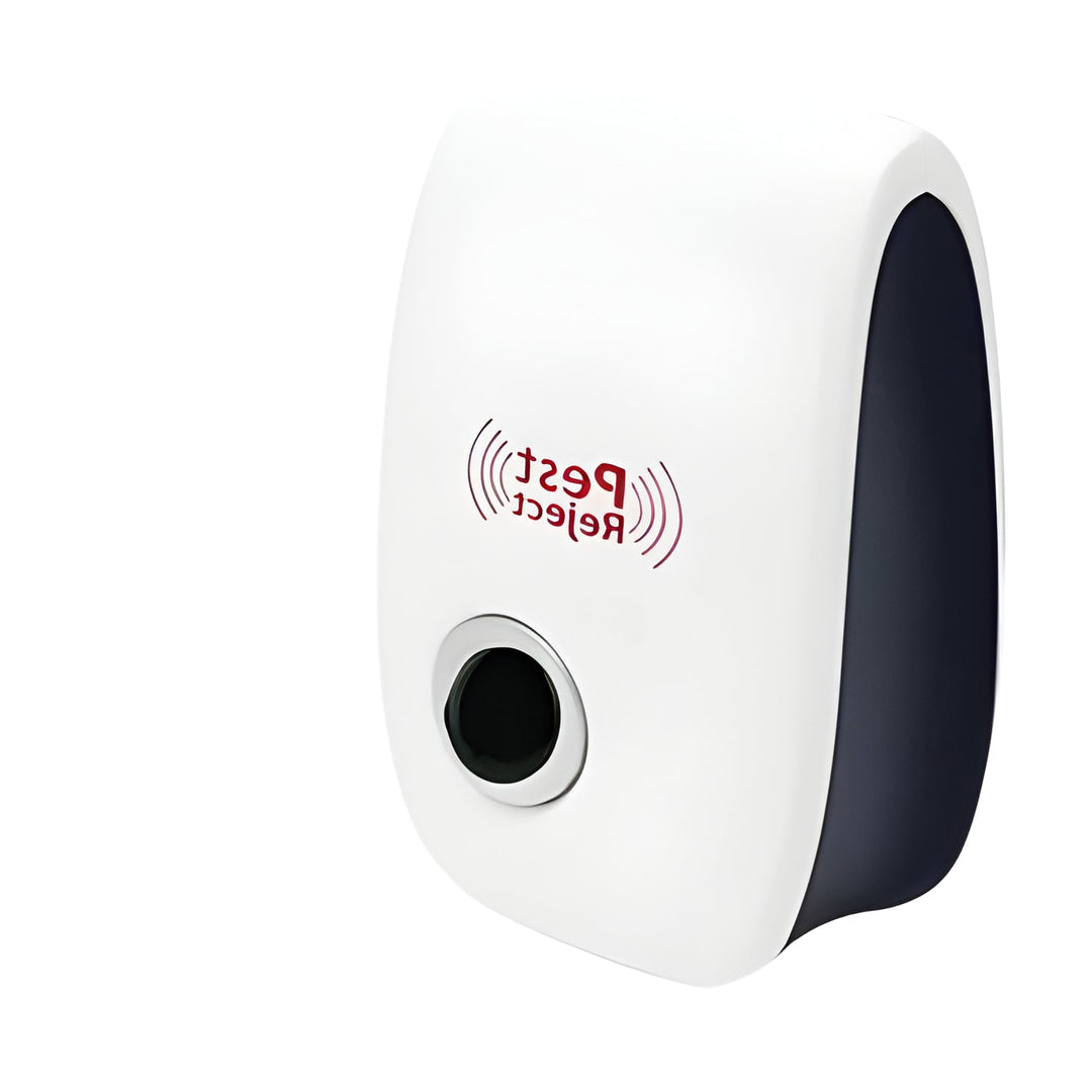 Ultrasonic pest repeller device for home & yard, effective against rodents, squirrels, and insects. Silent, eco-friendly.