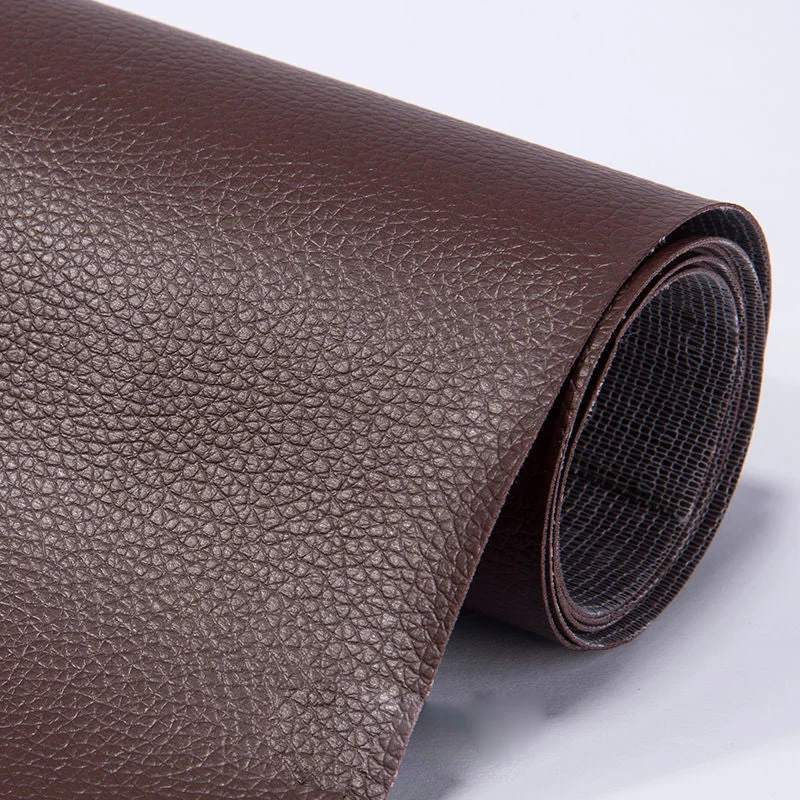 Versatile self-adhesive leather repair patch (50x137cm) for furniture, sofas & auto upholstery.