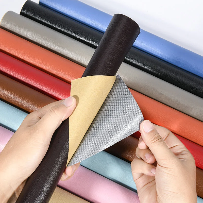 50x137cm self-adhesive PU leather patch, perfect for durable furniture & car seat repairs. Home DIY.