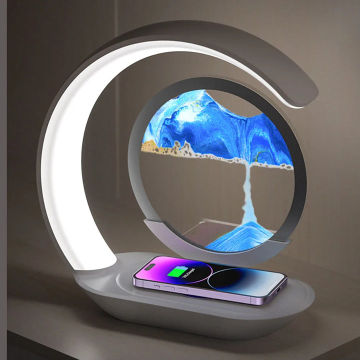 Unisex personalized LED night light with custom photo. USB powered, a unique and romantic home decor gift or keepsake.
