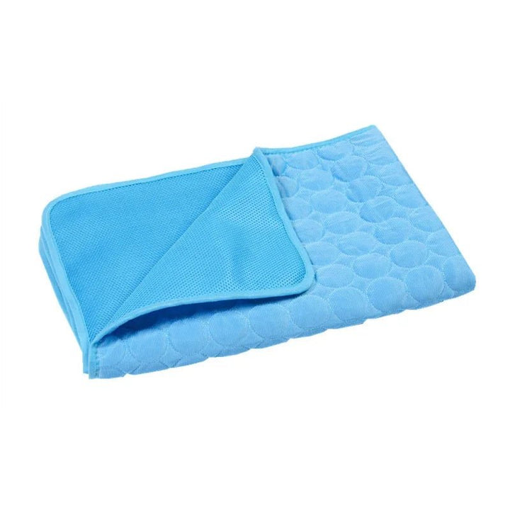 Portable pet cooling mat, perfect for cars or crates, essential dog and cat accessory