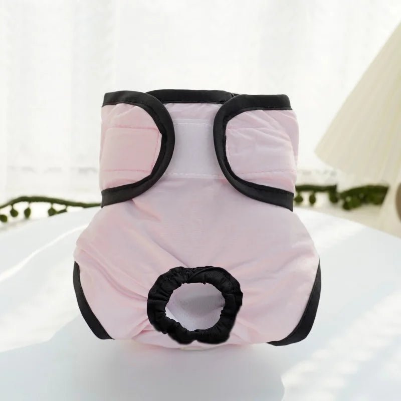 Light blue reusable dog diaper designed for female pets, for effective incontinence management