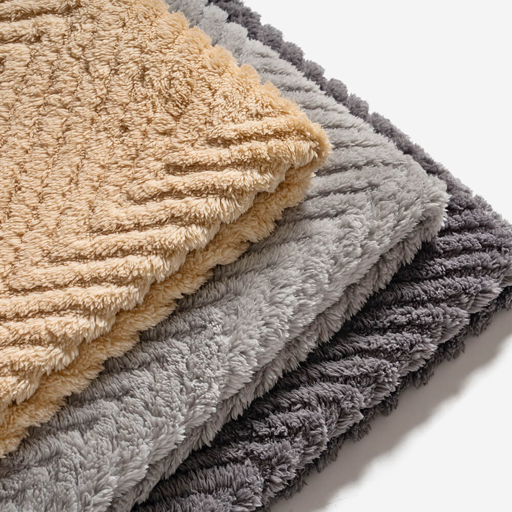 Easy clean plush herringbone non-slip sofa cover, ideal for home comfort and pet-friendly homes