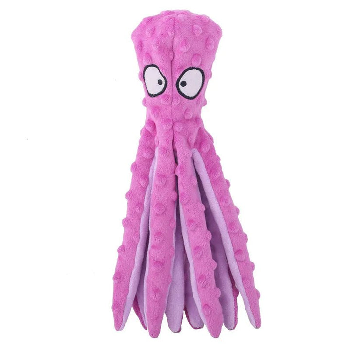 Pet supplies: interactive plush octopus dog toy for all dog breeds