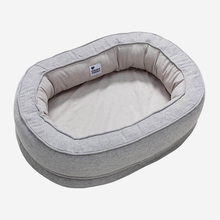 Versatile fluffy orthopedic pet bed, suitable for multiple pet sizes, easy care.