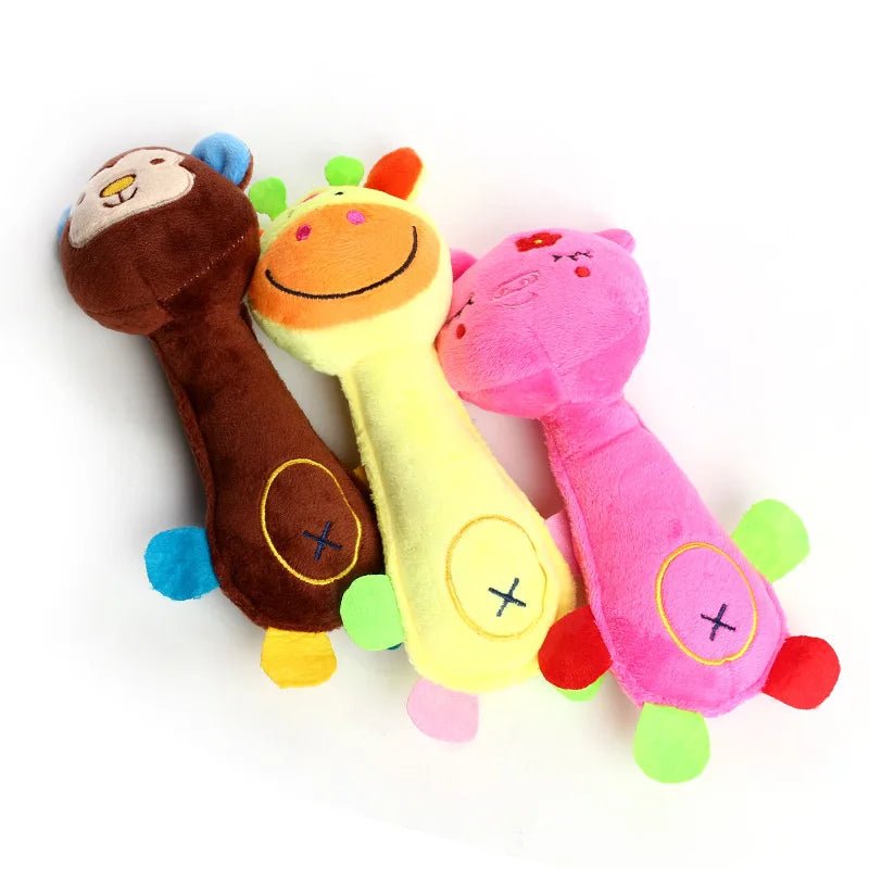 Soft, interactive squeaky dog chew toy, perfect for your pet's playtime & comfort