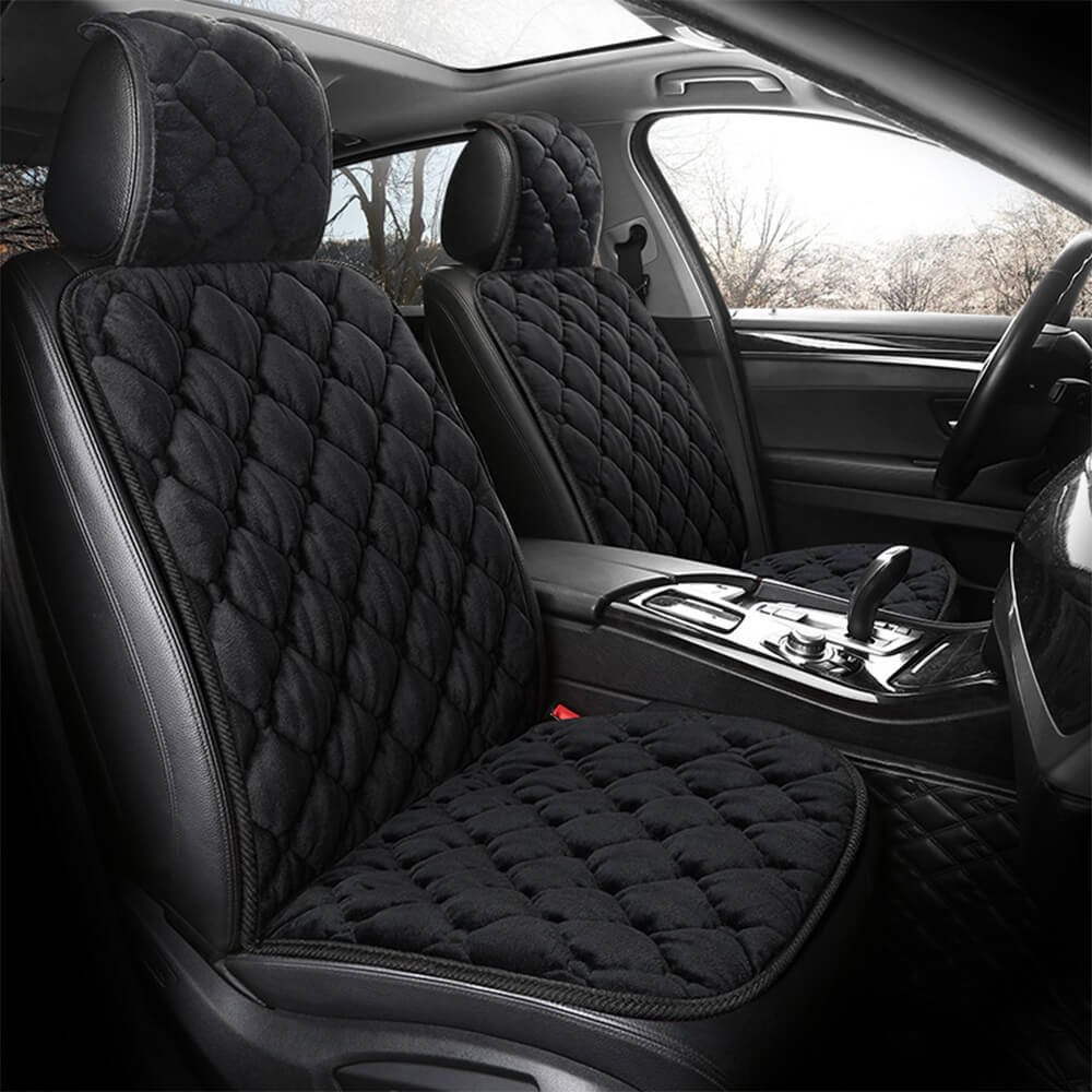 Comfortable plush warm single car seat cushion, essential car accessory for pet owners