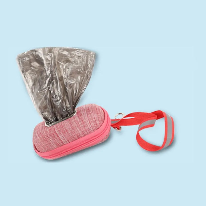 Stylish dog waste bag dispenser, an ideal pet supply for organized and clean dog walks.