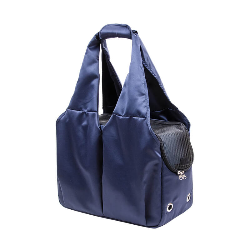 Dog and cat mesh carrier shoulder bag, ensuring pet comfort during travel or vet visits