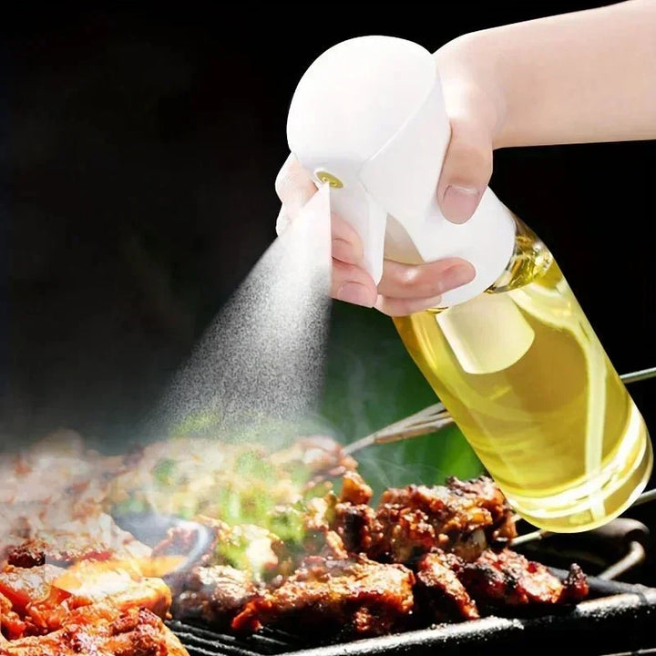 Anti-drip oil mister with precise control. Versatile kitchen tool for olive oil, vinegar, and healthy recipes.