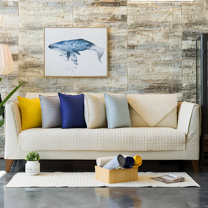 Anti-slip quilted sectional cover, designed for easy installation and robust furniture protection
