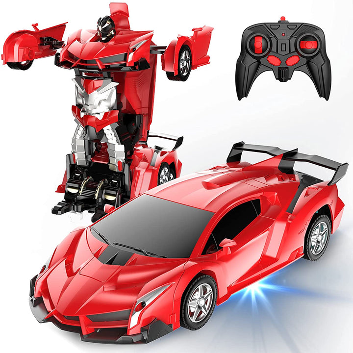"RC Transformationsauto, Roboter-Spielzeug, 2.4GHz, farbenfrohes Auto, wandelbar in Roboter, ideal für Kinder, interaktiv"