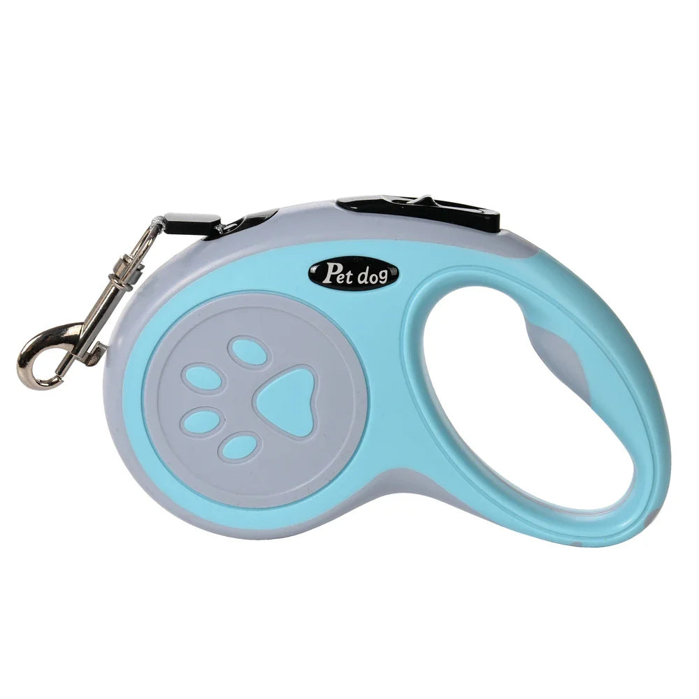 Adjustable nylon dog leash in purple with quick release buckle, suitable for small pets.