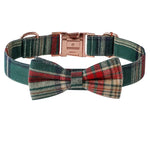 Green chequered bow