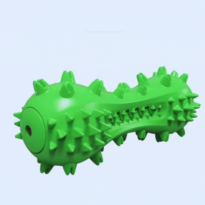 Pet supplies: a blue, sound-activated spiked chew toy, perfect for durable dog play and dental cleaning.
