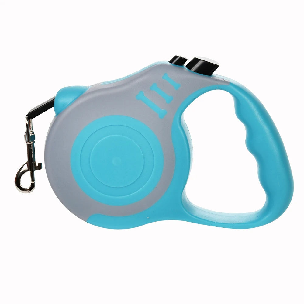 Tangle-free retractable dog leash in a park setting, perfect outdoor pet walking gear