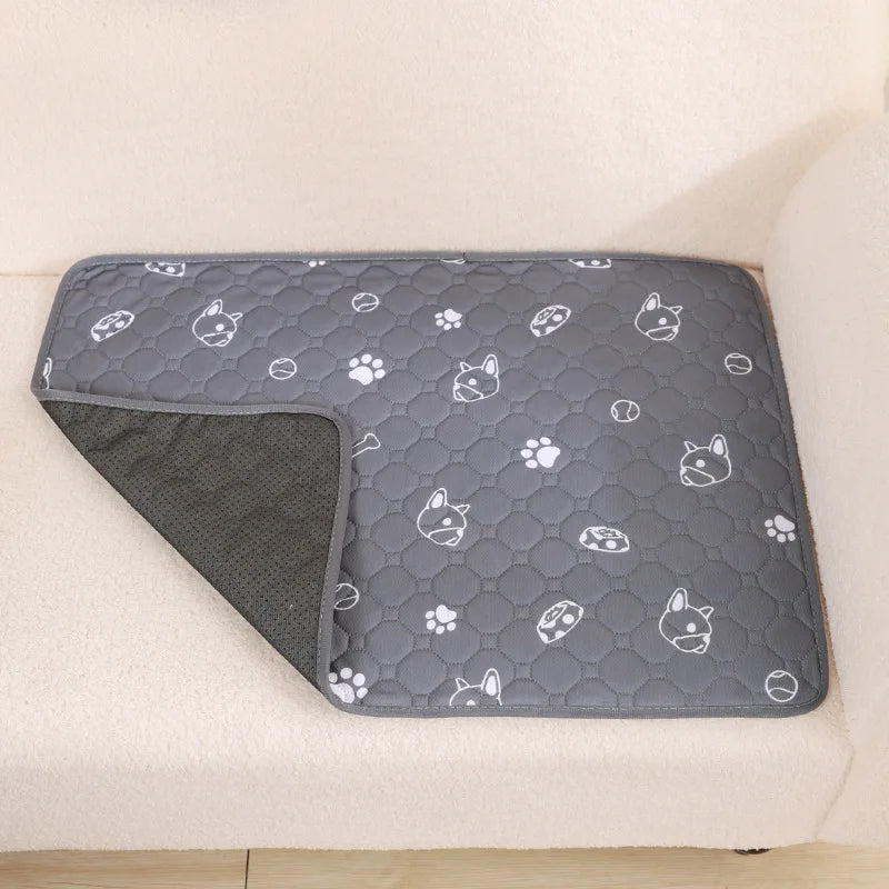 Portable reusable pet training mat, waterproof & absorbent for travel & home use