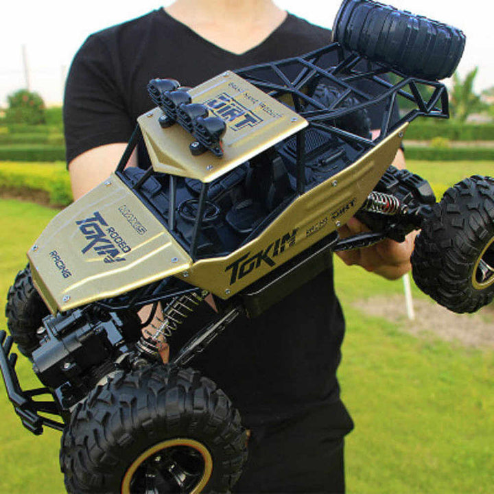 "Robustes RC Auto Monstertruck, 4x4 Offroad Rock Crawler, ferngesteuertes Fahrzeug mit Hi-Q-Gummirädern, 2,4 GHz Technologie"
