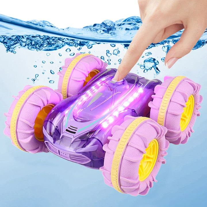 "Robustes, wasserfestes ferngesteuertes Amphibienfahrzeug, geeignet für Abenteuer auf Land und Wasser, für Kinder ab 6 Jahren