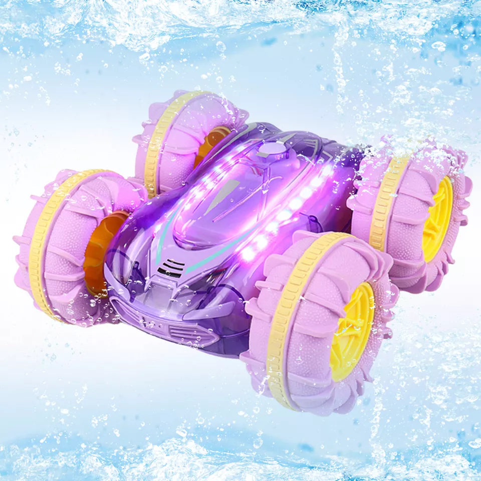 "Robustes, wasserfestes ferngesteuertes Amphibienfahrzeug, geeignet für Abenteuer auf Land und Wasser, für Kinder ab 6 Jahren