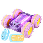 Transparente lila Dual Control Handle Uhr