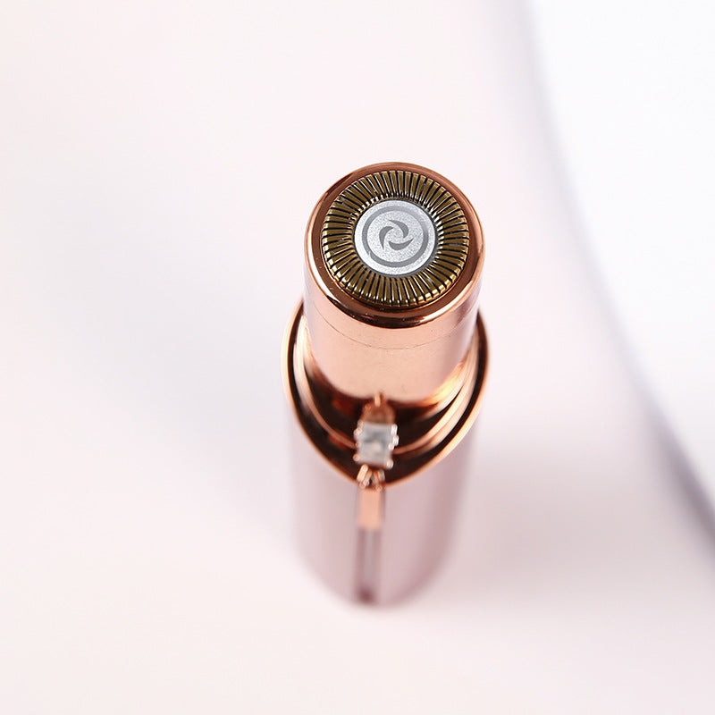 "Rosa Haarentfernungsgerät für Gesicht, handlich mit LED-Licht, sanft zu Oberlippe und Kinn, für glatte Haut."