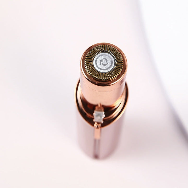 "Rosa Haarentfernungsgerät für Gesicht, handlich mit LED-Licht, sanft zu Oberlippe und Kinn, für glatte Haut."