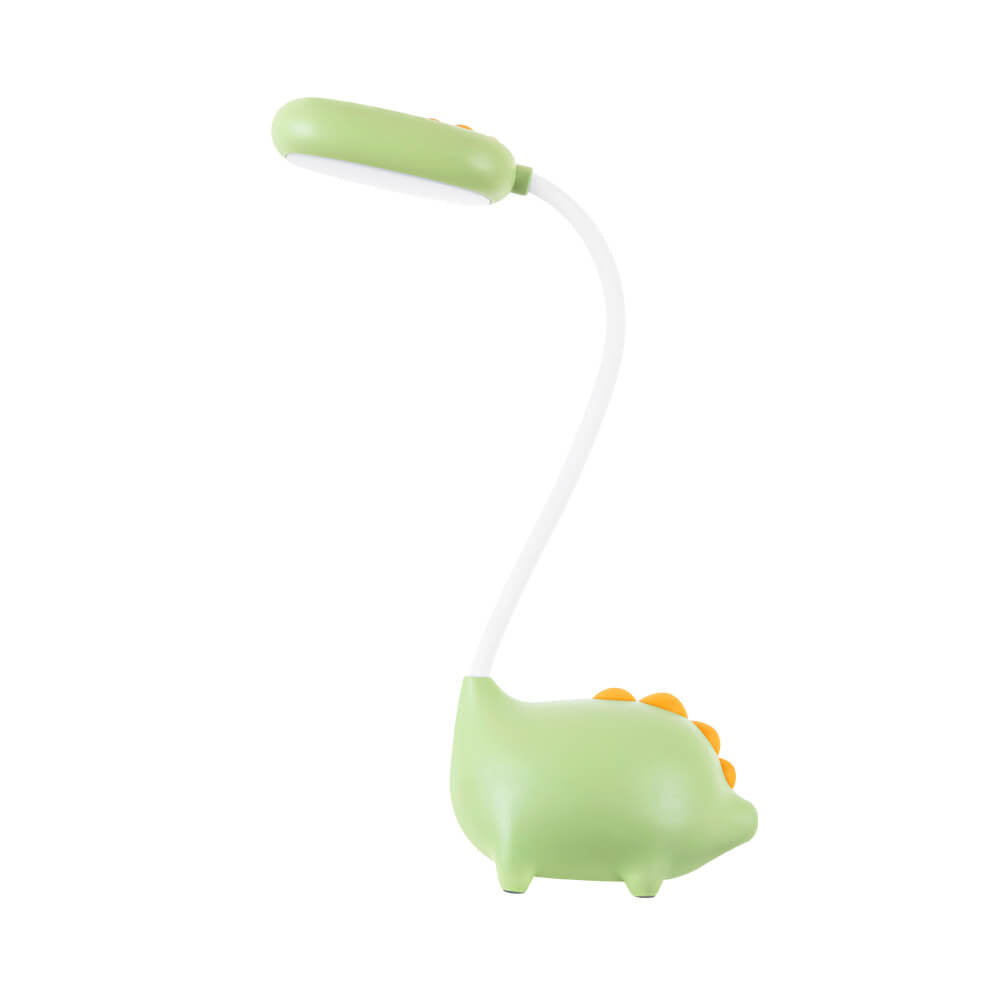 Sandsberg LED-Schreibtischlampe in Dinosaurier-Form, augenfreundlich, wiederaufladbar, ideal für Kinderzimmer.
