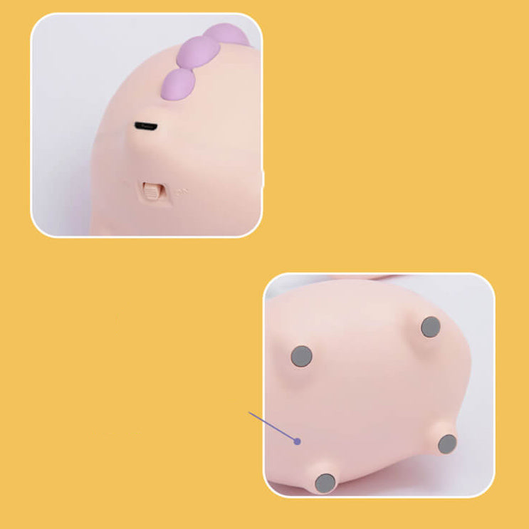 Sandsberg LED-Schreibtischlampe in Dinosaurier-Form, augenfreundlich, wiederaufladbar, ideal für Kinderzimmer.