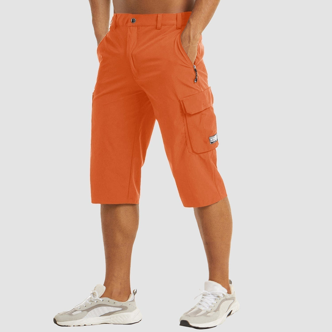 Schnelltrocknende Herren Cargo Shorts, leicht, mit Cargotaschen, elastischem Bund, ideal für Outdoor-Aktivitäten und Reisen.