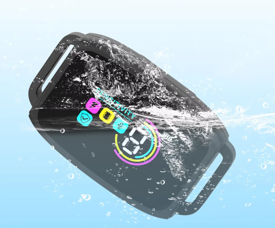 "Schwarzes Hundetraining Halsband mit 8 Empfindlichkeitsstufen und Schockmodus für effektives Verhaltenstraining."