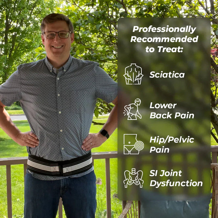 Health & Wellness Belt providing effective sciatica nerve pain relief.