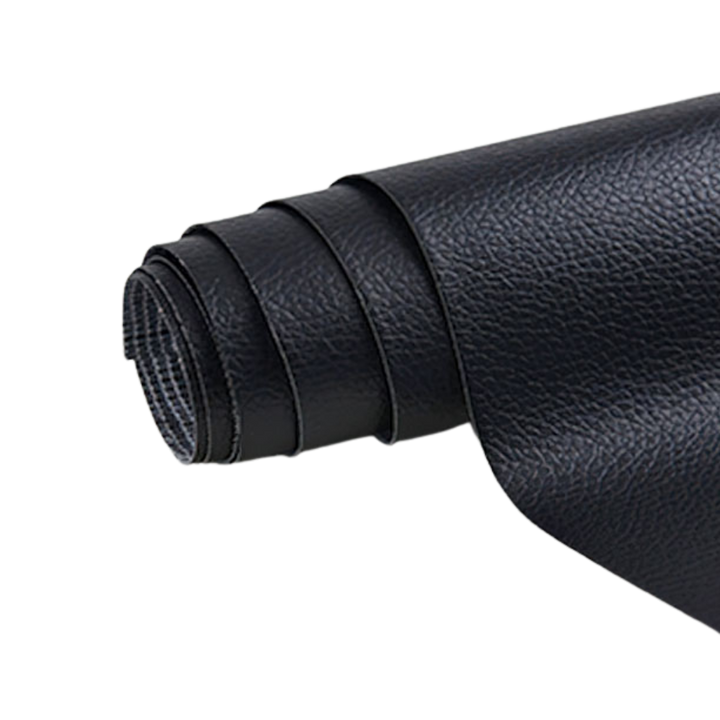 Selbstklebender Lederflicken, ideal für Möbel- und Kleidungsreparatur, in Schwarz, robustes Kunstleder, einfach anzubringen.