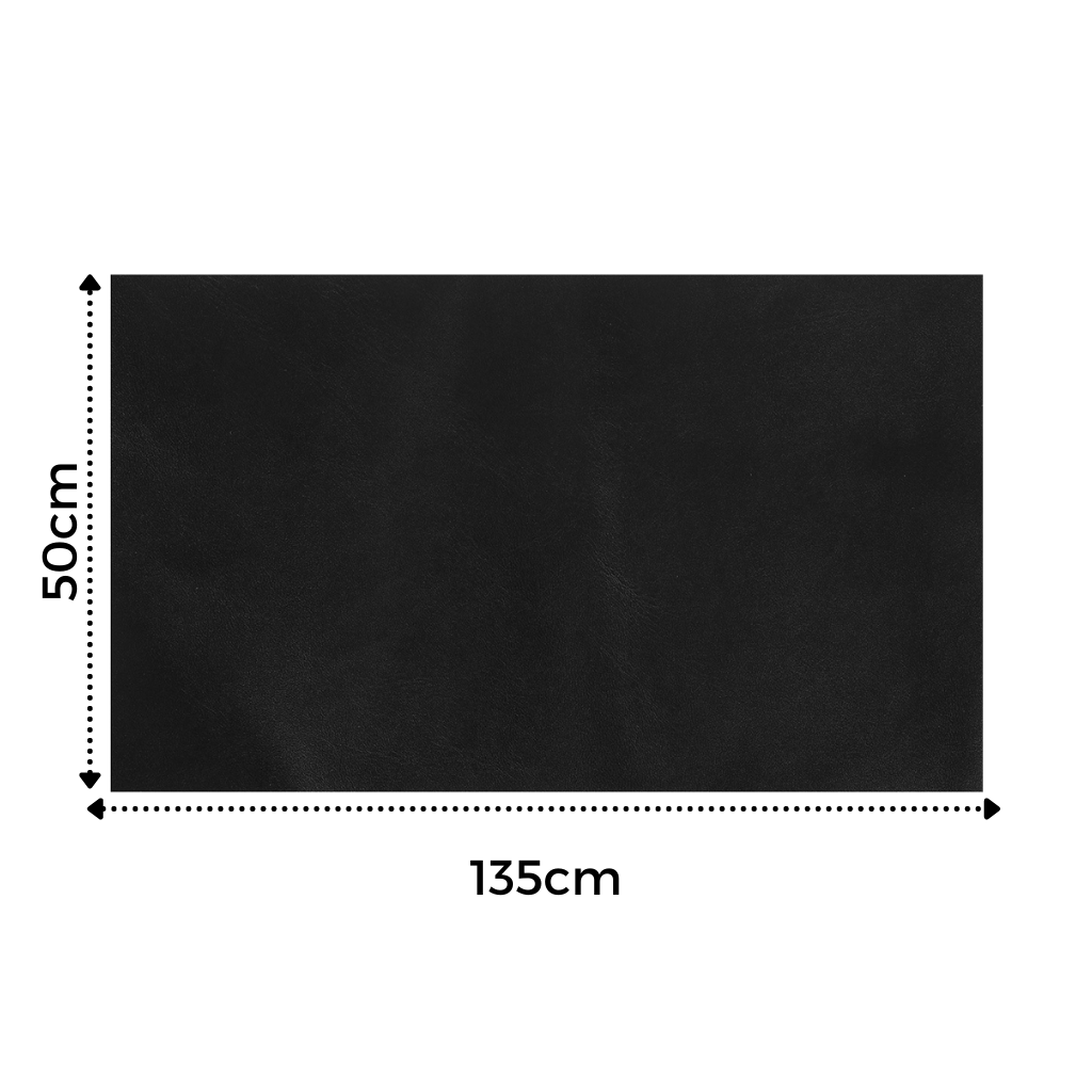 Selbstklebender Lederflicken, ideal für Möbel- und Kleidungsreparatur, in Schwarz, robustes Kunstleder, einfach anzubringen.