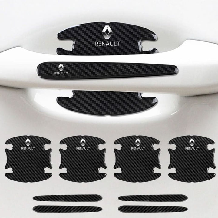 "Selbstklebendes Auto Türschutz Set im Carbon-Look mit universeller Passform und kratzfestem Design für effektiven Schutz."