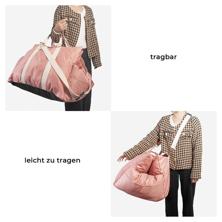 "Sicheres und wasserdichtes Hundeautositzbett mit Schutzkissen und Komfort, ideal für Reisen und leicht zu reinigen."